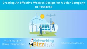 Creating An Effective Website Design For A Solar Company In Pasadena
